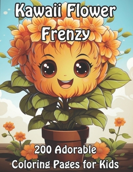 Kawaii Flower Frenzy: 200 Adorable Coloring Pages for Kids (Blossoming Beauty: Flower Coloring Collection)