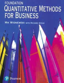 Paperback Foundation Quantitative Methods for Business Book