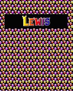 Paperback 120 Page Handwriting Practice Book with Colorful Alien Cover Lewis: Primary Grades Handwriting Book