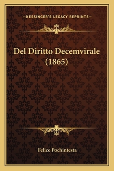 Paperback Del Diritto Decemvirale (1865) [Italian] Book
