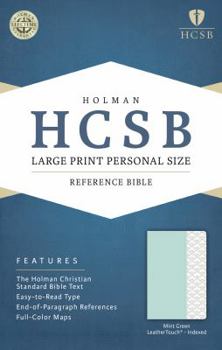 Imitation Leather Large Print Personal Size Reference Bible-HCSB [Large Print] Book
