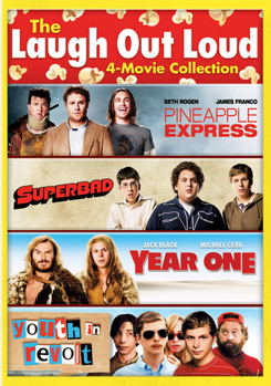 DVD Pineapple Express / Superbad / Year One / Youth in Revolt Book