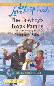 Mass Market Paperback The Cowboy's Texas Family [Large Print] Book