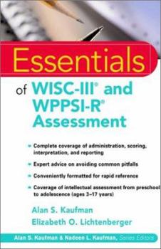 Paperback Essentials of Wisc-III and Wppsi-R Essentials Book