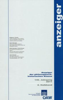 Paperback Anzeiger Der Philosophisch-Historischen Klasse Der Osterreichischen... / Anzeiger Der Philosophisch-Historischen Klasse 146. Jahrgang 2011, 2. Halbban Book