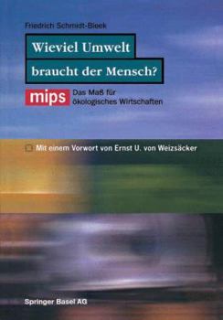 Paperback Wieviel Umwelt Braucht Der Mensch?: MIPS -- Das Maß Für Ökologisches Wirtschaften [German] Book