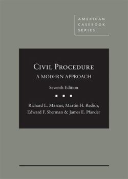 Hardcover Civil Procedure, a Modern Approach Book