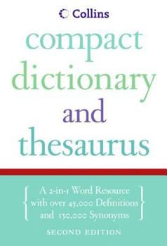 Paperback Collins Compact Dictionary & Thesaurus Book