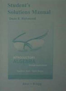 Paperback Student Solutions Manual for Introductory Algebra Through Applications Book