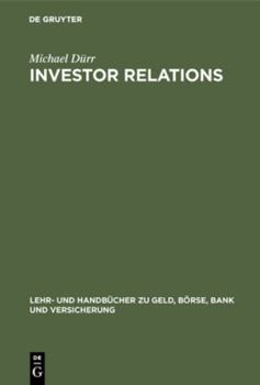 Hardcover Investor Relations [German] Book