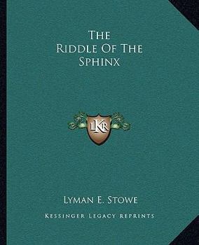 Paperback The Riddle Of The Sphinx Book