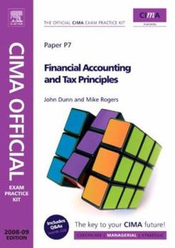Paperback CIMA Official Exam Practice Kit: Financial Accounting and Tax Principles: Paper P7 Book