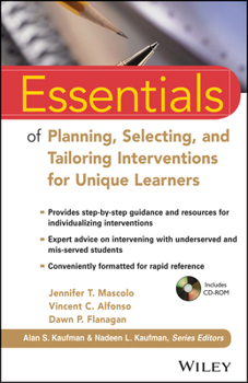 Paperback Essentials of Planning, Selecting, and Tailoring Interventions for Unique Learners [With CDROM] Book