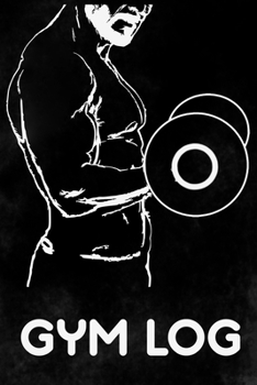 Paperback Gym Log: Training Exercise Planner With Fitness Workout And Equipment Tracker Journal Small Size Book Beard Man Dumbbell Black Book