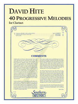 Paperback 40 Progressive Melodies: Clarinet Book