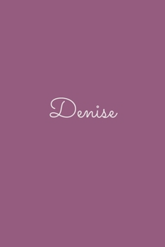 Denise: notebook with the name on the cover, elegant, discreet, official notebook for notes, dot grid notebook,
