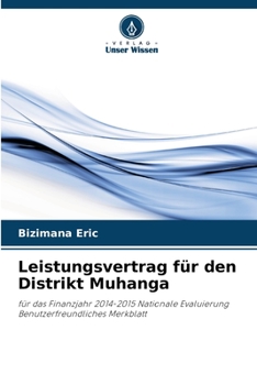 Paperback Leistungsvertrag für den Distrikt Muhanga [German] Book