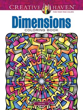 Paperback Creative Haven Dimensions Coloring Book