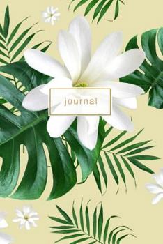 Paperback Notebook: Tropical Plant Floral Journal 120-Page Lined Notebook Book