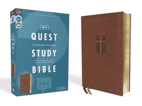 Imitation Leather Niv, Quest Study Bible, Leathersoft, Brown, Comfort Print: The Only Q and A Study Bible Book