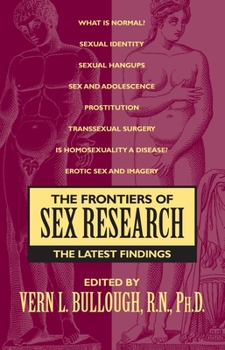 Paperback Frontiers of Sex Research Book