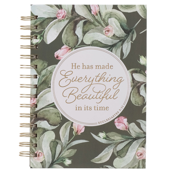 Spiral-bound Journal Wirebound Green Everything Beautiful Ecc. 3:11 Book