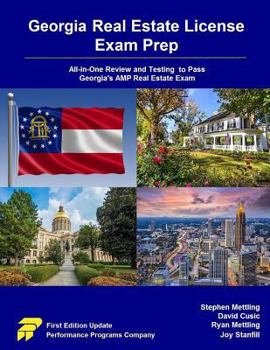 Paperback Georgia Real Estate License Exam Prep: All-in-One Review and Testing to Pass Georgia's AMP Real Estate Exam Book