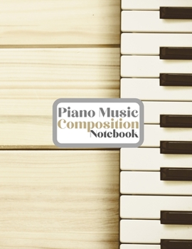 Paperback Piano Music Composition Notebook Book