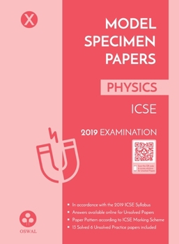 Paperback Model Specimen Papers for Physics Book