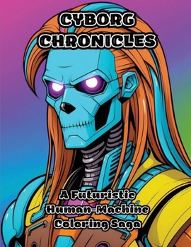 Paperback Cyborg Chronicles: A Futuristic Human-Machine Coloring Saga Book