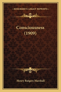 Paperback Consciousness (1909) Book