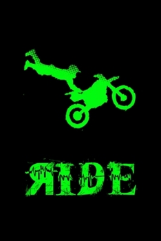 RIDE Motocross design: Blank Lined Notebook Journal for Work, School, Office 6x9 110 page