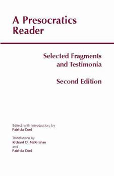 Paperback A Presocratics Reader: Selected Fragments and Testimonia Book