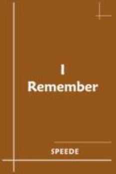 Hardcover I Remember Book