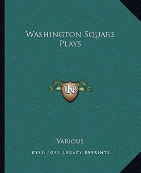 Paperback Washington Square Plays Book