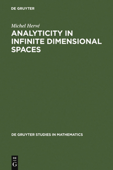 Hardcover Analyticity in Infinite Dimensional Spaces Book