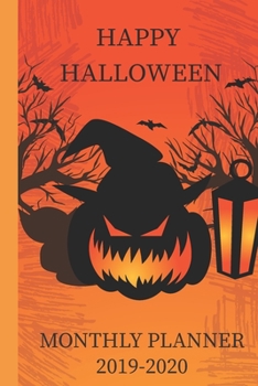 Monthly Planner: Halloween Monthly Calendar Organiser 6 x 9’’ | 120 pages for Academic Agenda Schedule Organizer | Halloween gift