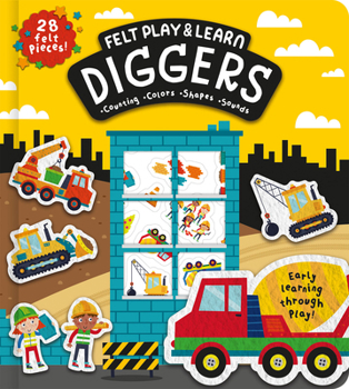 Board book Felt Play & Learn Diggers Book