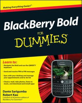 Paperback Blackberry Bold for Dummies Book