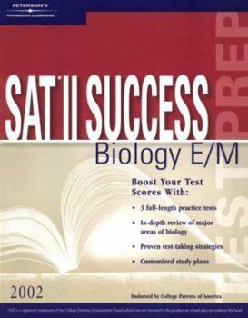 Paperback Peterson's Sat II Success: Biology E/M Book