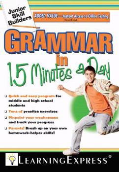 Paperback Grammar in 15 Minutes a Day: Junior Skill Buider [With Free Online Practice Exercises Access Code] Book
