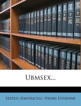 Paperback Ubmsex... [Latin] Book