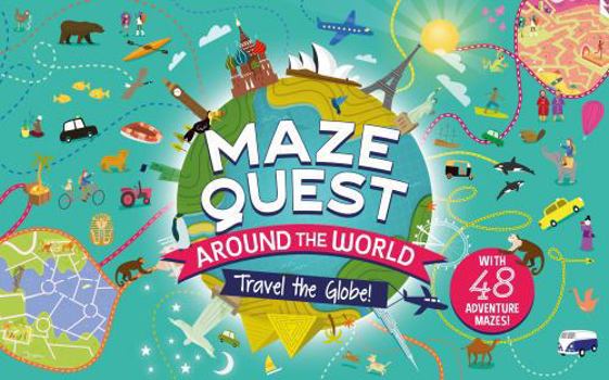 Hardcover Maze Quest: Around the World Book