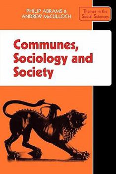 Paperback Communes, Sociology and Society Book