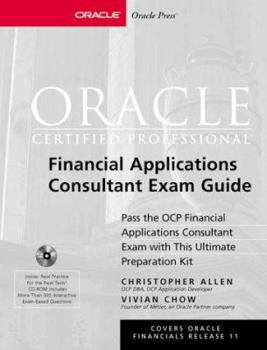 Hardcover Oracle8i Certified Professional Financial Applications Consultant Exam Guide [With CDROM] Book
