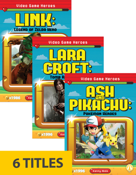 Paperback Video Game Heroes (Set of 6) Book