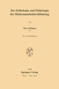 Paperback Zur Orthologie Und Pathologie Der Rückenmarksdurchblutung [German] Book