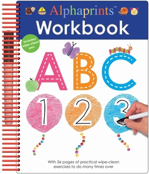 Spiral-bound Alphaprints: Wipe Clean Workbook ABC Book