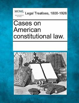 Paperback Cases on American constitutional law. Book