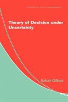 Paperback Theory of Decision Under Uncertainty Book